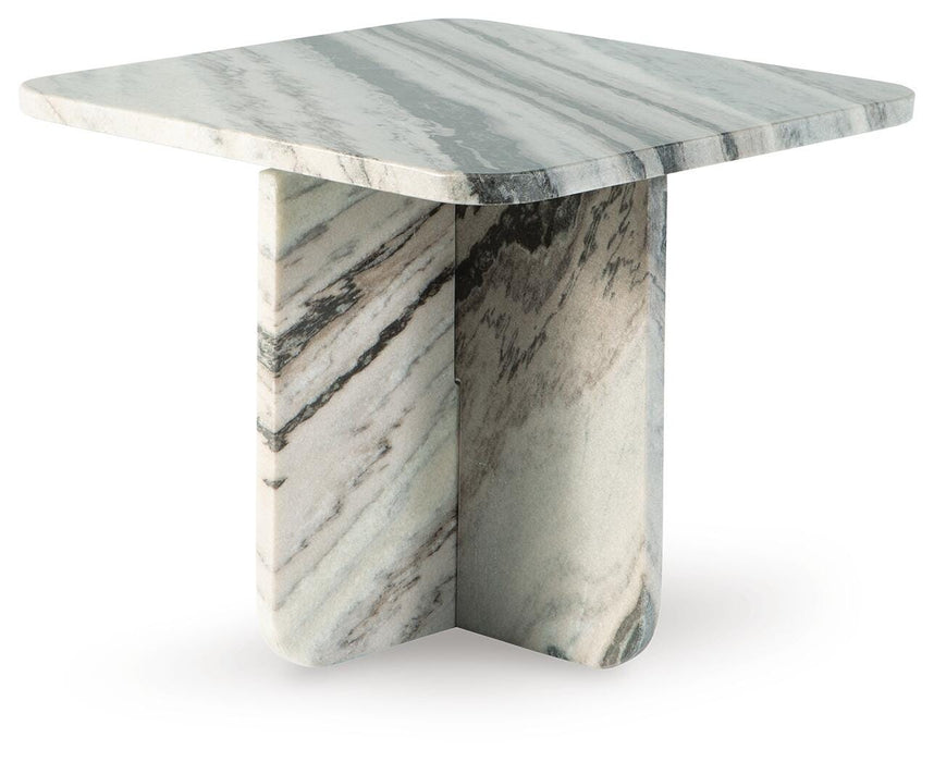 Baretton Black/White/Taupe Accent Cocktail Table