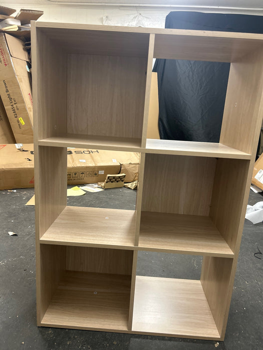 Mainstays 6 Cube Storage Organizer, Spring Pine - new