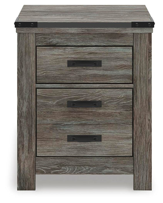 Frandern Gray Two Drawer Night Stand