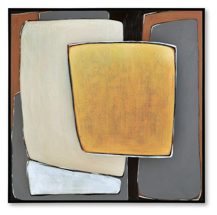 Actman Cream/Brown/Gray Wall Art