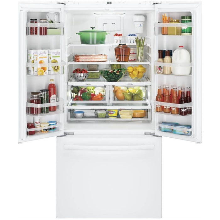 GE - 24.7 Cu. Ft. French Door Refrigerator with Internal Water Dispenser - High Gloss White - new