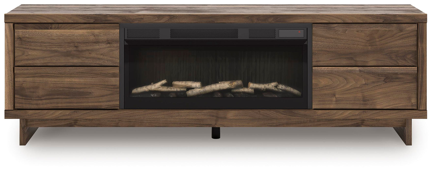 Zadilyn Brown Zadilyn 72" TV Stand with Electric Fireplace