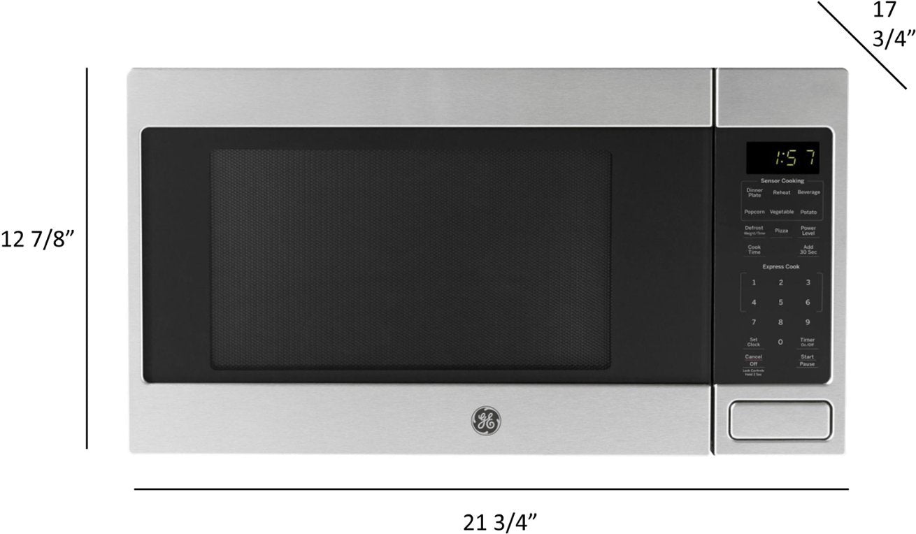 GE - 1.6 Cu. Ft. Microwave with Sensor Cooking - Stainless Steel - open_box