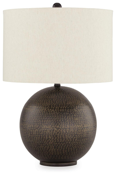 Hambell Black/Gold Finish Metal Table Lamp (1/CN)
