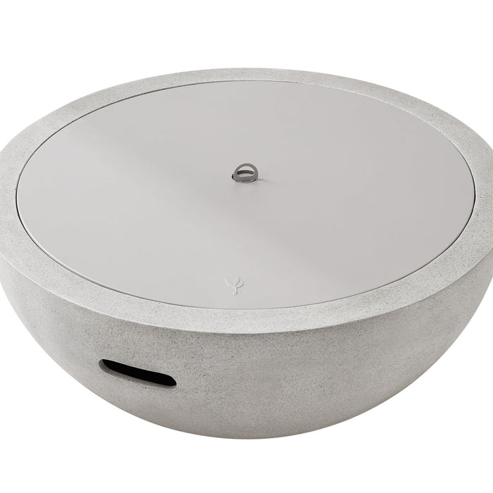 Better Homes & Gardens 36" Round 65,000 BTU Propane Faux Concrete Finish Fire Pit with Tank Hideaway by Dave & Jenny Marrs - refurbished_grade_a