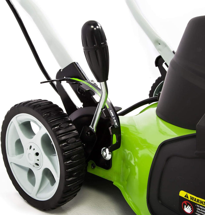 Greenworks 18" Corded Electric 12 Amp Push Lawn Mower 25012 - new