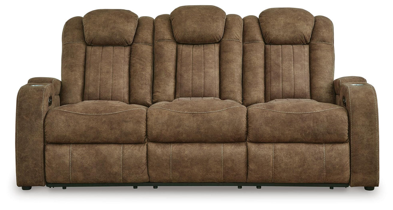 Wolfridge Brindle PWR REC Sofa with ADJ Headrest