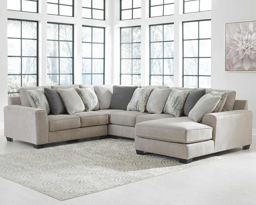 Ardsley Pewter Ardsley 4-Piece Sectional with Chaise