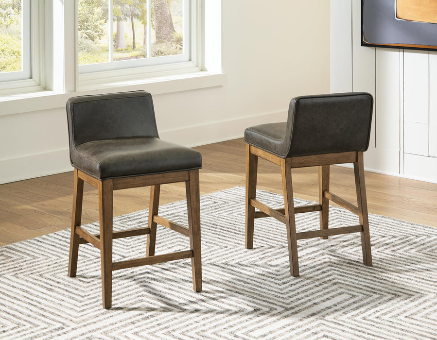Cabalynn Two-tone Brown Upholstered Barstool (Priced Per Item, Must Order 2, 4, 6, or 8)