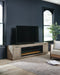 Krystanza Weathered Gray Krystanza TV Stand with Electric Fireplace