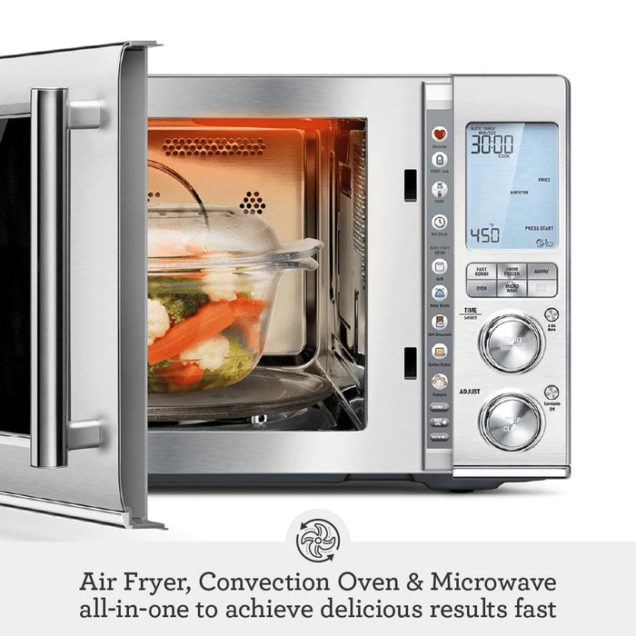 Breville BMO870BSS1BUC1 the Combi Wave 3 in 1 Microwave, Brushed Stainless Steel - new