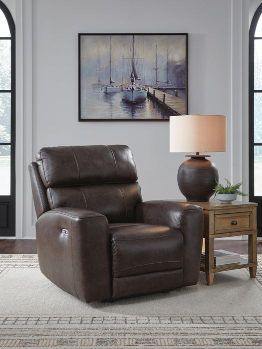 Beadel Smoke PWR Recliner/ADJ Headrest