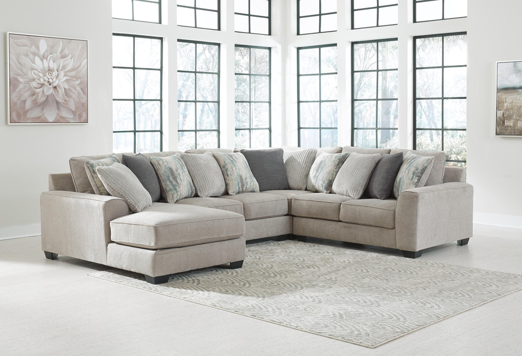 Ardsley Pewter Ardsley 4-Piece Sectional with Chaise