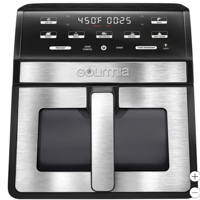 Gourmia 8-Quart Digital Air Fryer with Window & Light - open_box