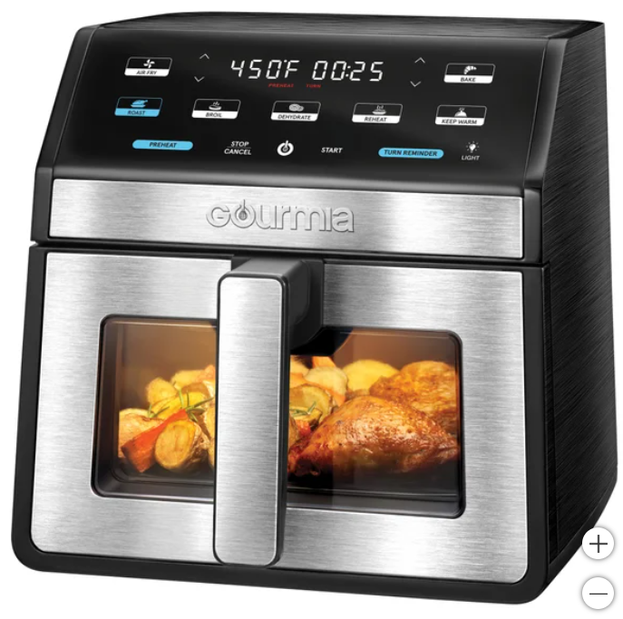 Gourmia 8-Quart Digital Air Fryer with Window & Light - open_box