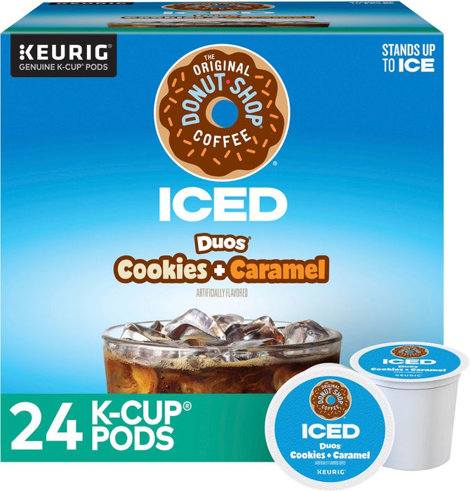 The Original Donut Shop - Iced Duos Cookie + Caramel K Cup Pods 24ct - new