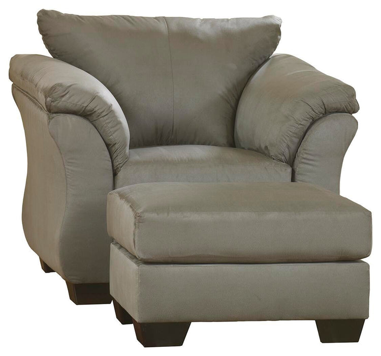 Darcy Cobblestone Darcy Chair and Ottoman