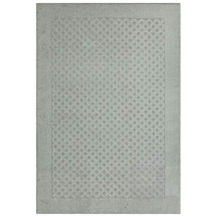 Mainstays Dylan Solid Diamond Olefin Pewter Gray Indoor Area Rug - open_box
