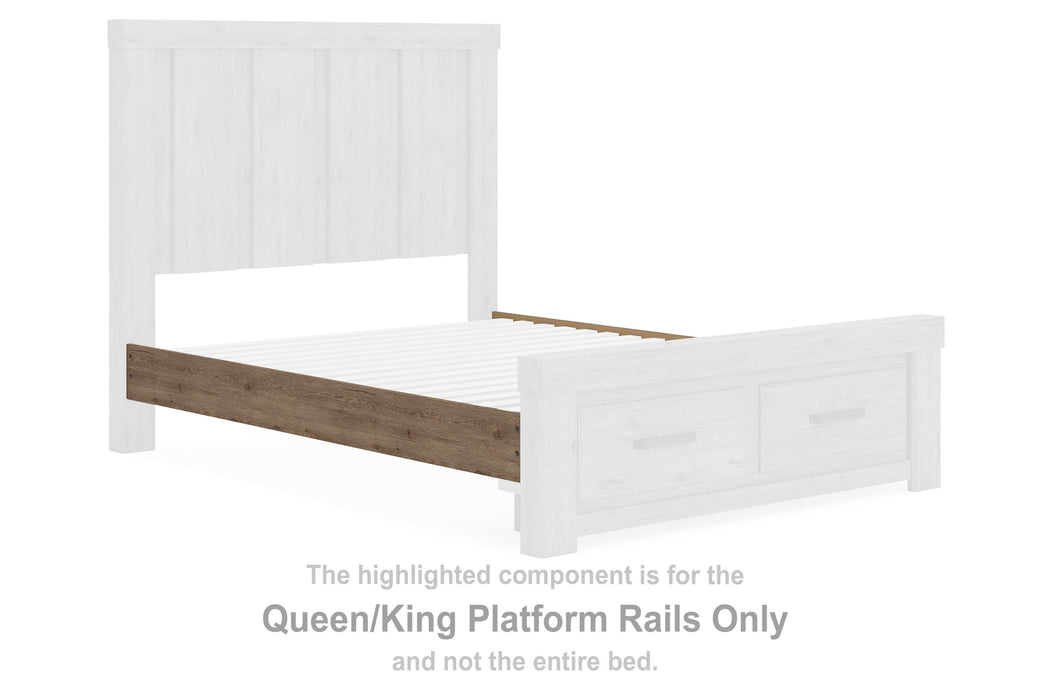 Garistyn Light Brown Queen/King Platform Rails