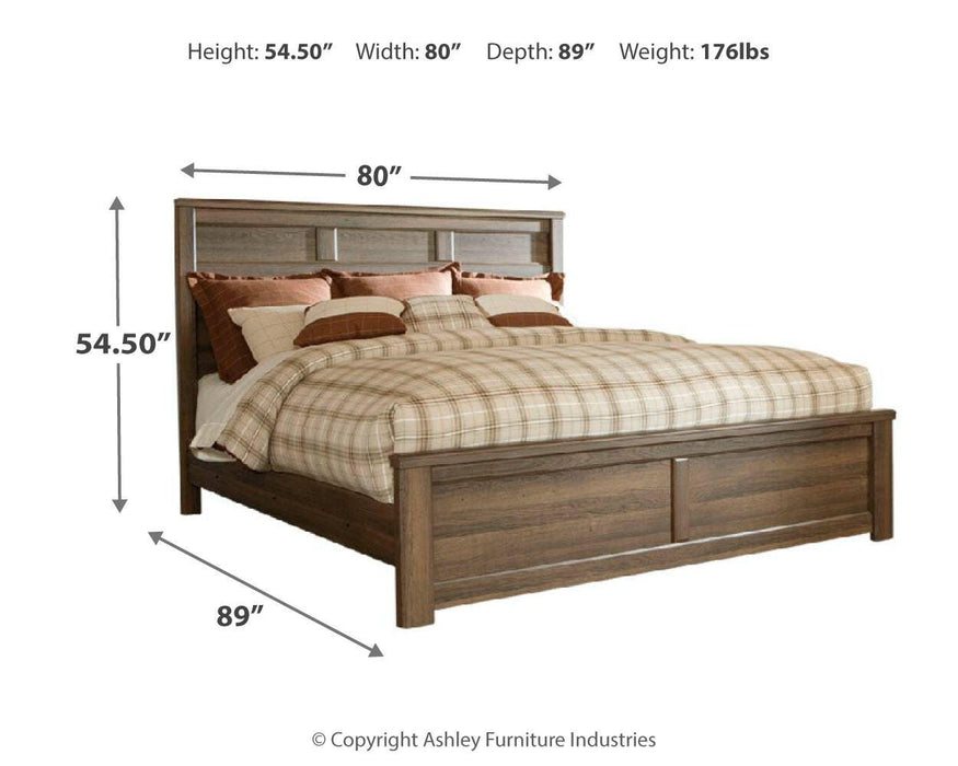 Juararo Dark Brown Panel Bedroom Collection