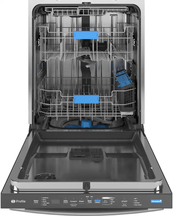 GE Profile - 24" Top Control Smart Built-In Tub Dishwasher with 3rd Rack, Dedicated Jet Targeted Wash and 42 dBA - Stainless Steel - new