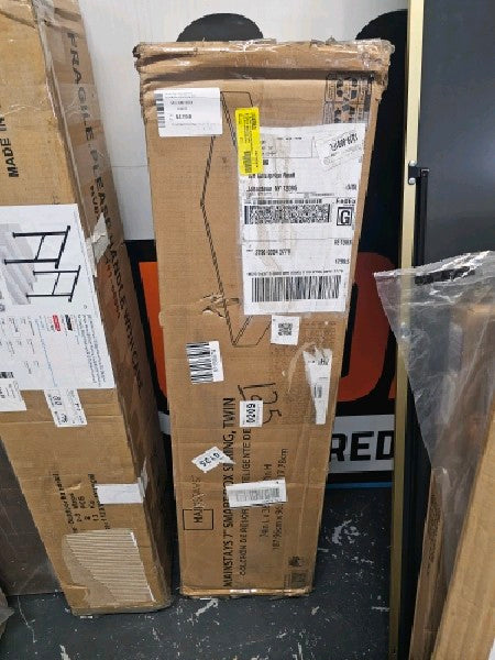 Mainstays 7 Easy Assembly Smart Box Spring, Twin - open_box