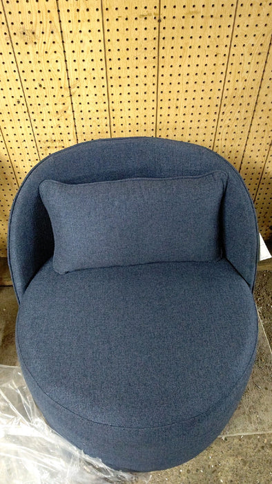 Better Homes & Gardens Juliet Modern Arch Swivel Chair, Navy - open_box