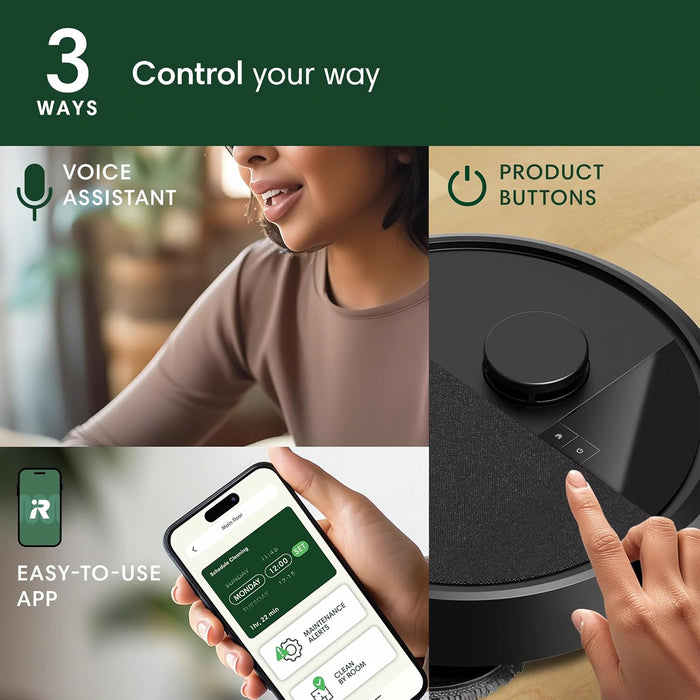 iRobot Roomba Plus 405 (G185) Combo Robot Vacuum & Mop with AutoWash Dock - Spinning Mop Pads, Self-Empties, Pad Washing & Drying, Self-Cleaning, Pad-Lift, LiDAR Navigation | Spinning pads, LiDAR navigation, pad washing and drying, self-cleaning