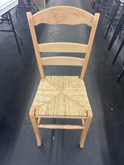 linon richlee dining chair with rush seat, set of 2, natural (please be advised that sets may be missing pieces or otherwise incomplete) - new