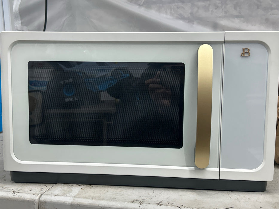 Beautiful 1.1 Cu ft 1000 Watt, Sensor Microwave Oven, White Icing by Drew Barrymore, New - new