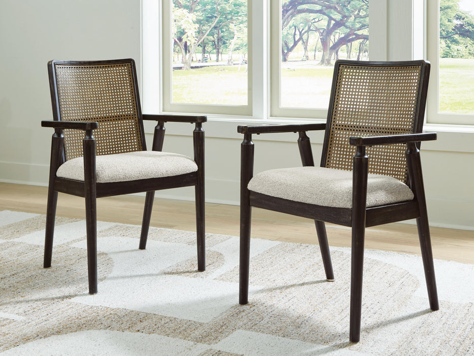 Galliden Black Dining UPH Arm Chair (Priced Per Item, Must Order 2, 4, 6, or 8)