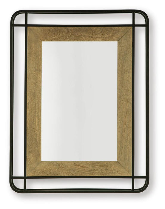 Beelman Black/Brown Accent Mirror