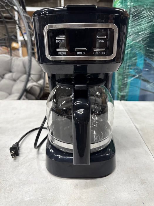 Mainstays CM1449-UL Black 12-Cup Programmable Drip Coffee Maker - new
