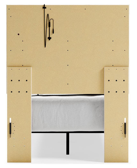 Altyra White Altyra Twin Panel Bed