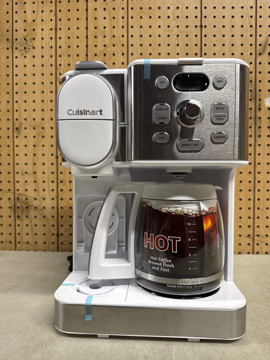 Cuisinart 2-in-1 Coffeemaker, 12 Cup Capacity, Single Serve, Hot or Iced - open_box