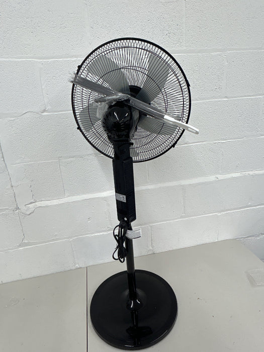 16" Pedestal Fan with Remote, 3-Speed Oscillating Fan, Adjustable Height and Tilt, 40"- 46" Electric Cooling Portable Fan for Home Office Bedroom Use - new