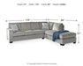 2-Piece Sectional with Chaise