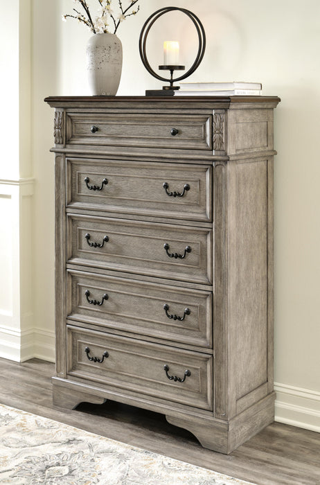 Lodenbay Antique Gray/Brown Five Drawer Chest
