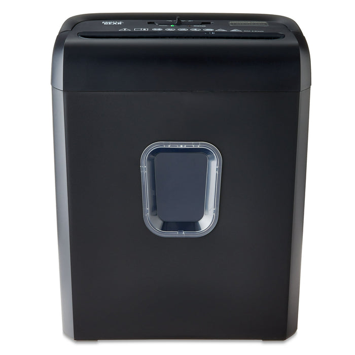 Pen+Gear 6-Sheet Micro-cut Paper/Credit Card Shredder with 3.4 Gallon Bin, Black,Home and Office use - used_good