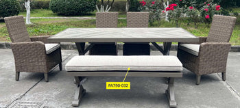 Revare Beach Beige Bench Seat Cushion