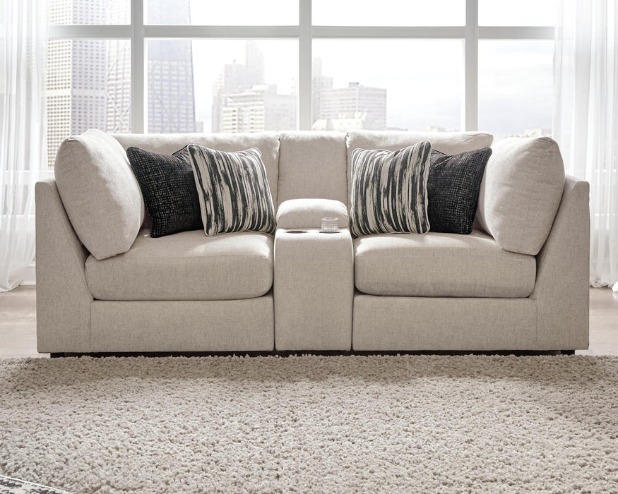 Kellway Bisque Kellway 3-Piece Sectional Loveseat