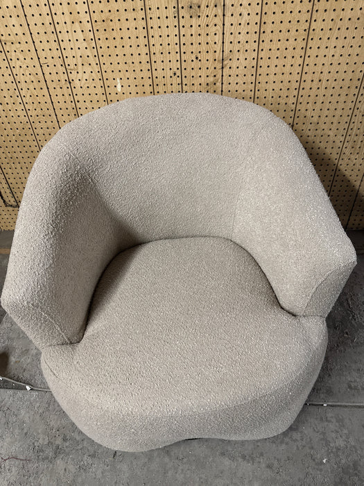 Mainstays Boucle Swivel Accent Chair, Taupe - new