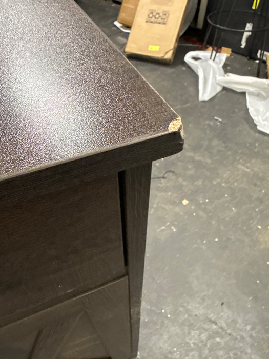 Homfa Buffet Cabinet with 3 Drawers and 4 Doors, 55.1” W Kitchen Sideboard Storage Cabinet with Adjustable Shelves, Farmhouse Coffee Bar Cabinet for Dining Room, Dark Brown - new