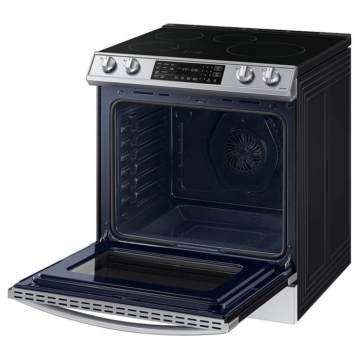 Samsung - 6.3 cu. ft. Smart Instant Heat Slide-in Induction Range with Air Fry & Convection+ - Stainless Steel - display_model