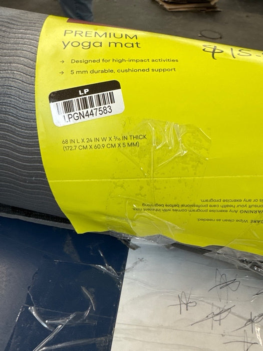 Swirl Print Yoga Mat 5mm Gray - All In Motion™ - open_box