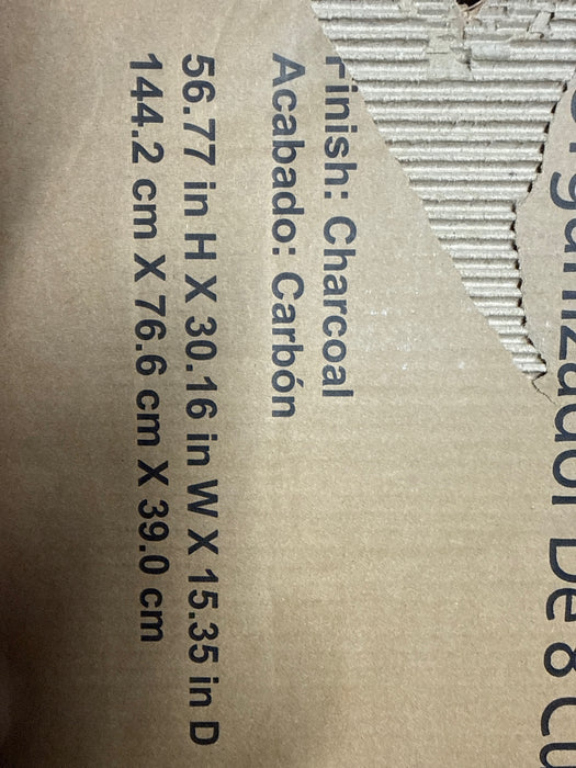 Better Homes & Gardens 8 Cube Storage Organizer, Charcoal - new