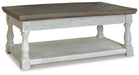 Havalance Gray/White Lift Top Cocktail Table