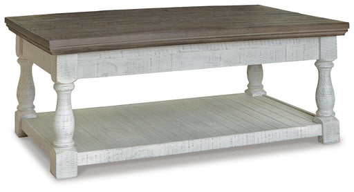 Havalance Gray/White Lift Top Cocktail Table