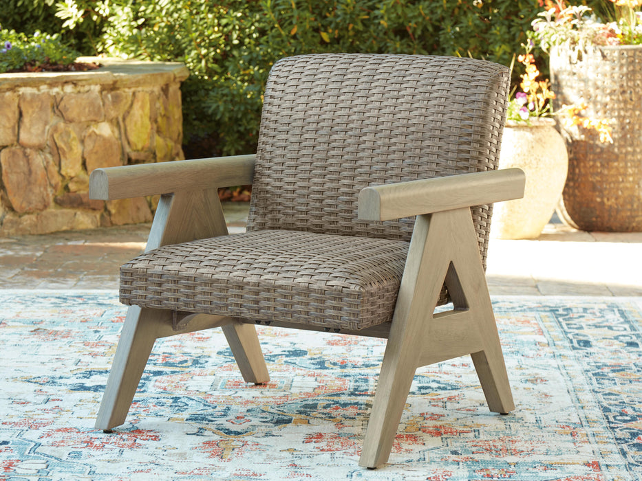 Carisbo Beige Rocking Lounge Chair