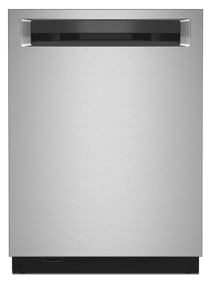 KitchenAid - Top Control Built-In Dishwasher with Stainless Steel Tub, FreeFlex Third Rack, 44dBA - Stainless Steel - display_model